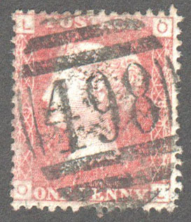 Great Britain Scott 33 Used Plate 190 - OL - Click Image to Close